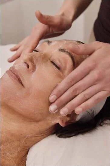 Client receiving a treatment to the lower face at Plump Aesthetic Clinic