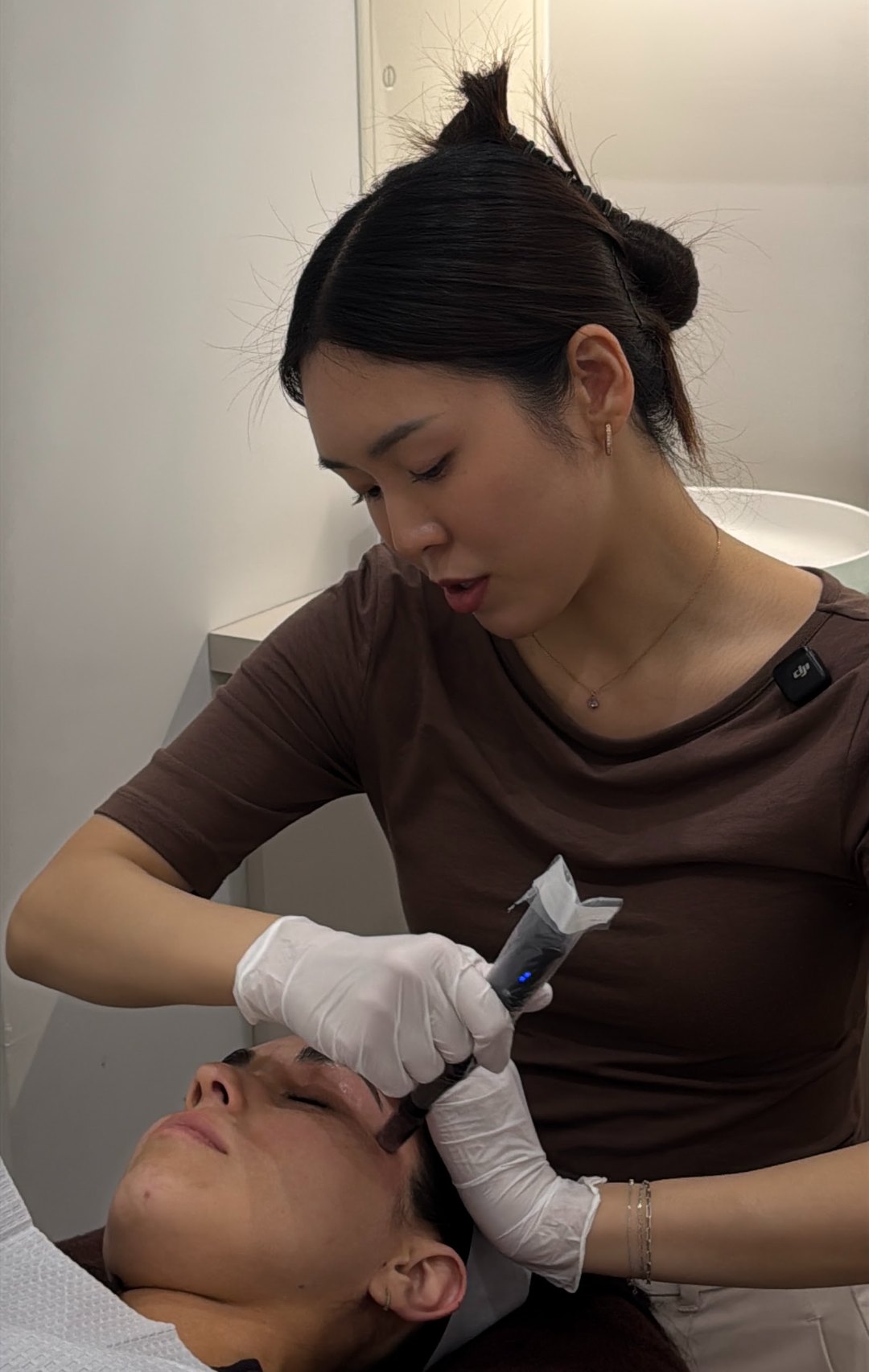 Senior Dermal Clinician performing skin needling at Plump Aesthetic Clinic, South Yarra
